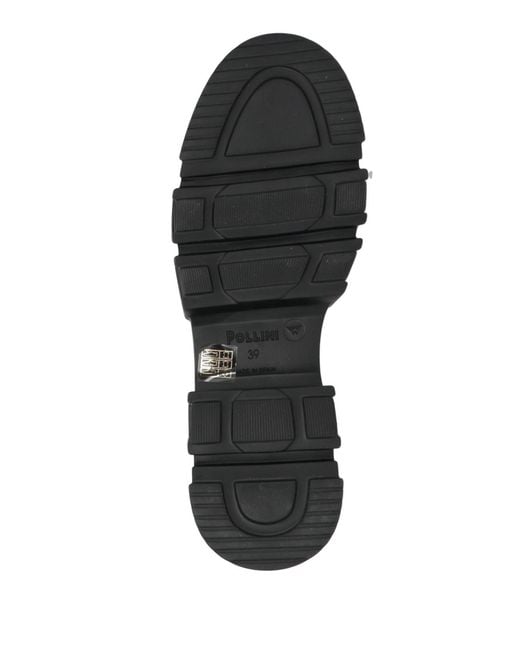 Pollini Black Loafers Leather