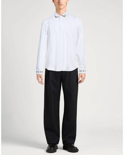 Just Cavalli White Shirt Cotton, Polyamide, Elastane for men