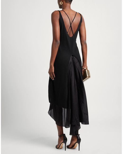 Masnada Black Midi-Kleid