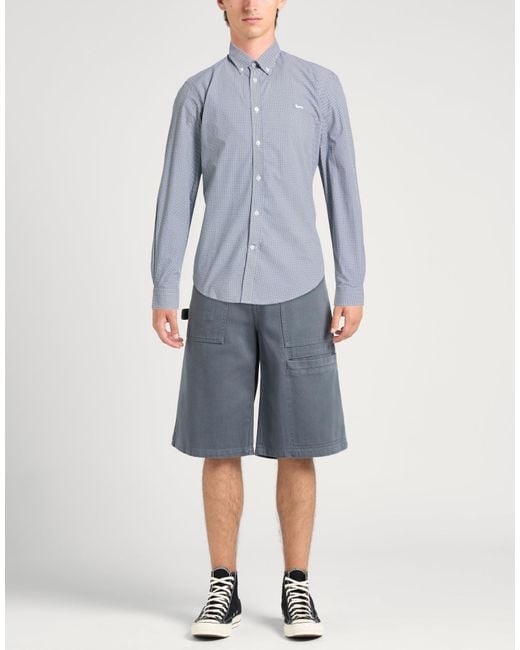 Harmont & Blaine Blue Midnight Shirt Cotton for men