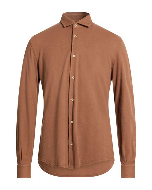 Fedeli Brown Shirts for men