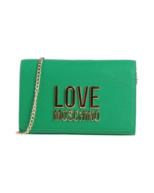 Love Moschino Green Umhängetasche