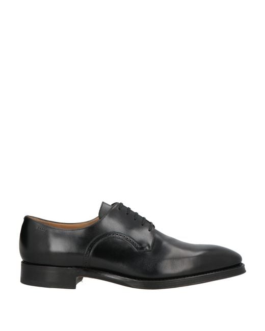 Bally Black Scribe Lace-Up Shoes Calfskin for men