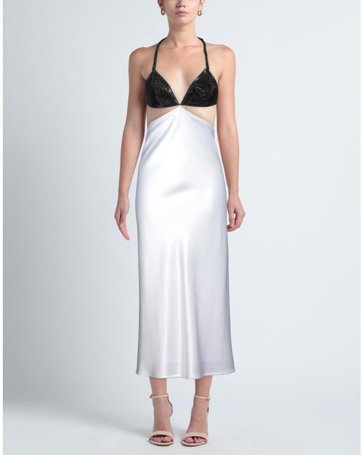 Vestido largo Dodo Bar Or de color White