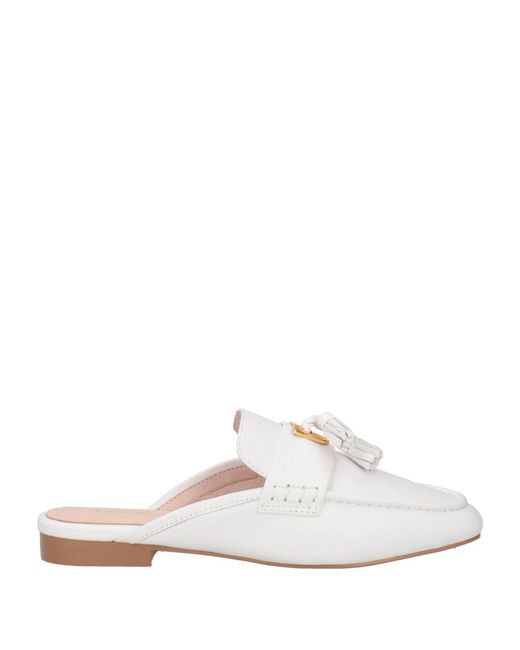 Coccinelle White Mules & Clogs