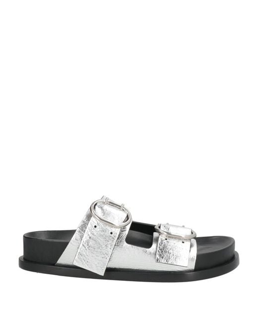 Jil Sander White Sandals Leather