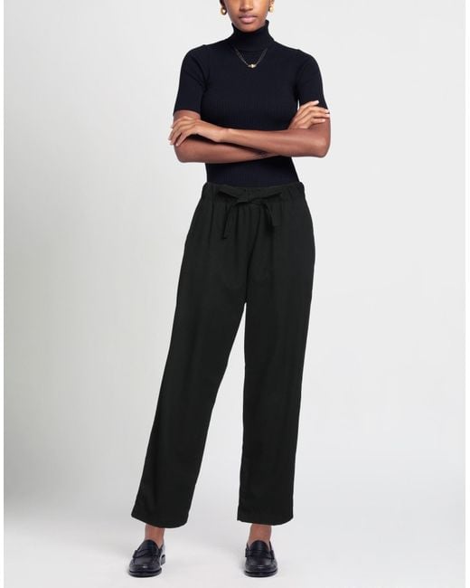 Myths Black Pants Polyester, Viscose, Elastane