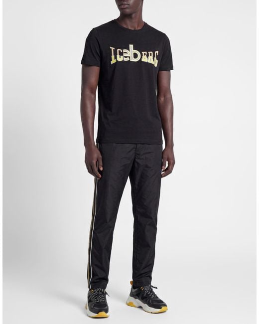 Iceberg Black T-Shirts for men