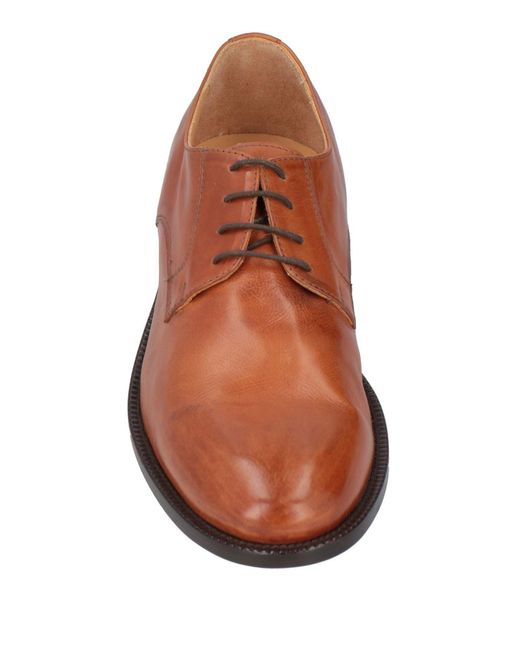 JP/DAVID Brown Lace-up Shoes for men