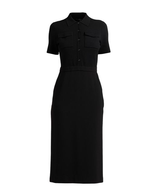 Theory Black Midi Dress