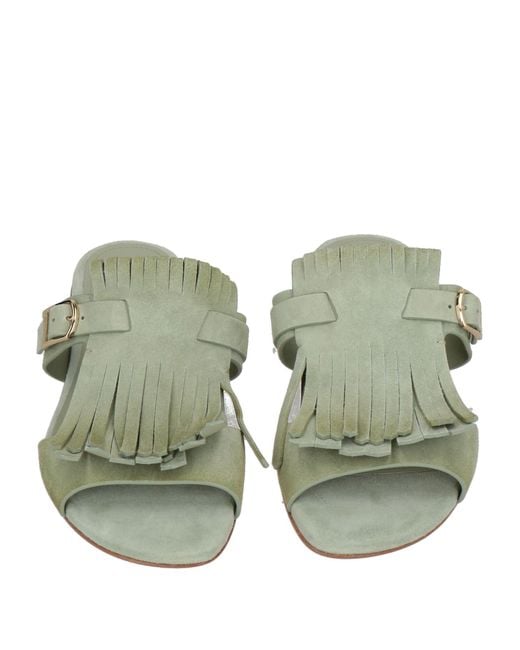 Santoni Green Sandals