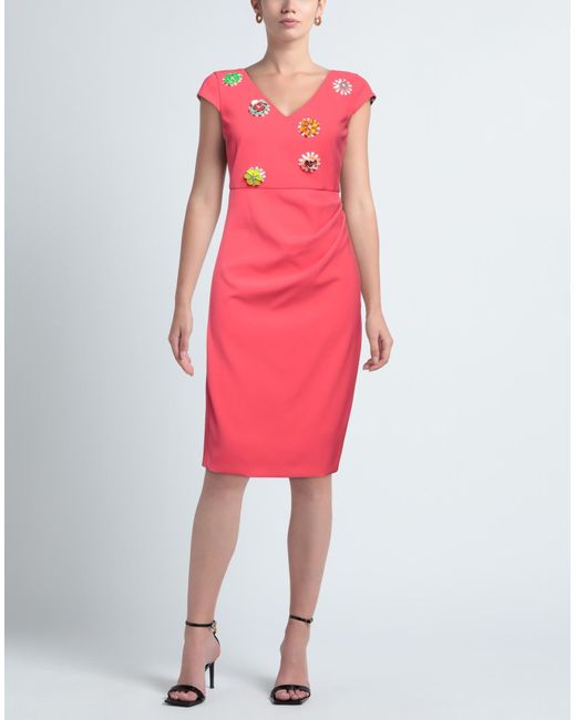 Boutique Moschino Pink Midi-Kleid