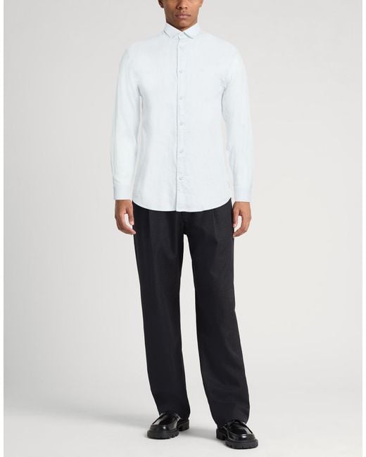 ARMANI EXCHANGE White Shirt Linen for men