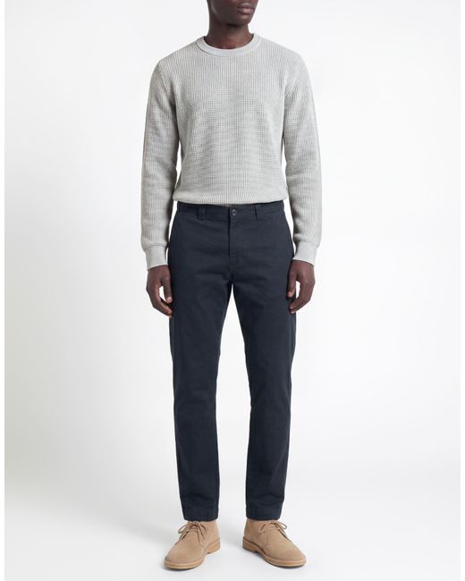 Woolrich Blue Midnight Pants Cotton, Elastane for men