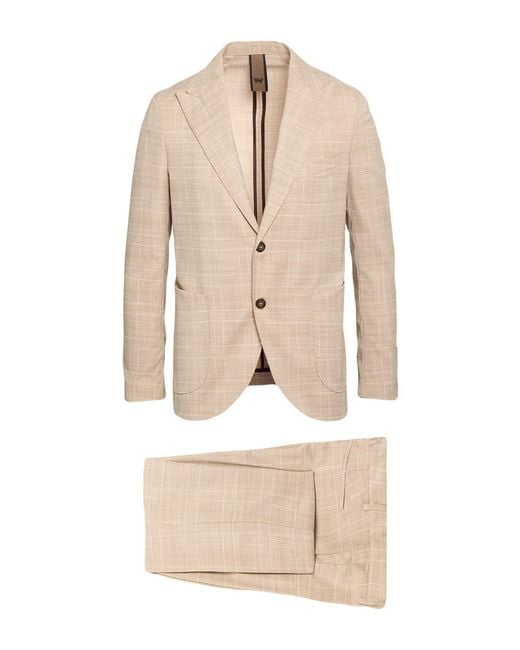 MULISH Natural Suit Polyester, Viscose, Elastane for men