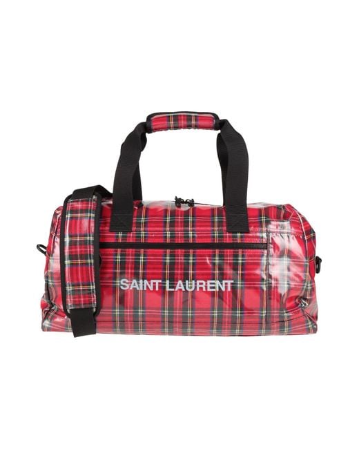 Saint Laurent Red Duffel Bags for men