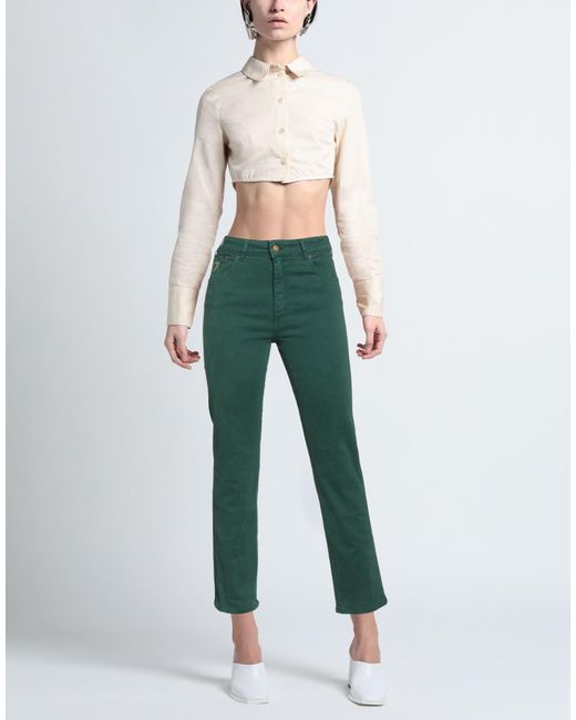 Lois Green Jeans Cotton, Elastane