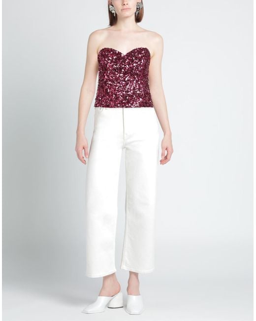 Top Camilla de color Red