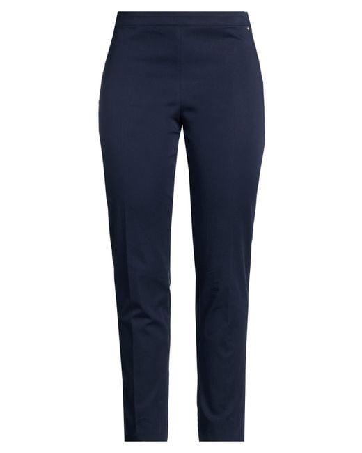 Diana Gallesi Blue Pants Cotton, Polyester, Elastane