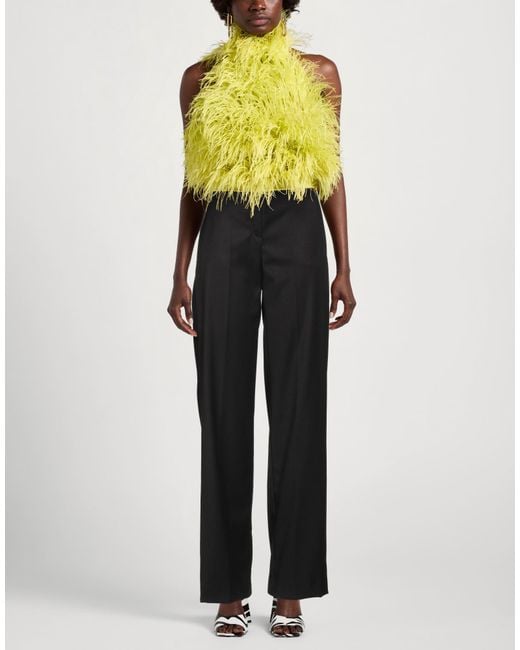 Haveone Black Pants Polyester, Viscose, Elastane