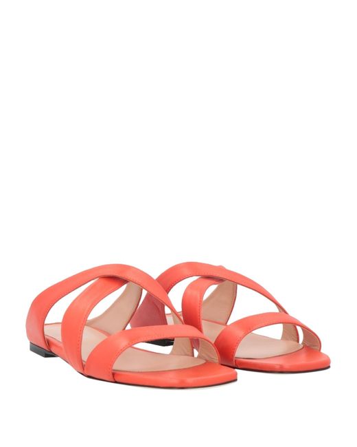 Pollini Red Sandals