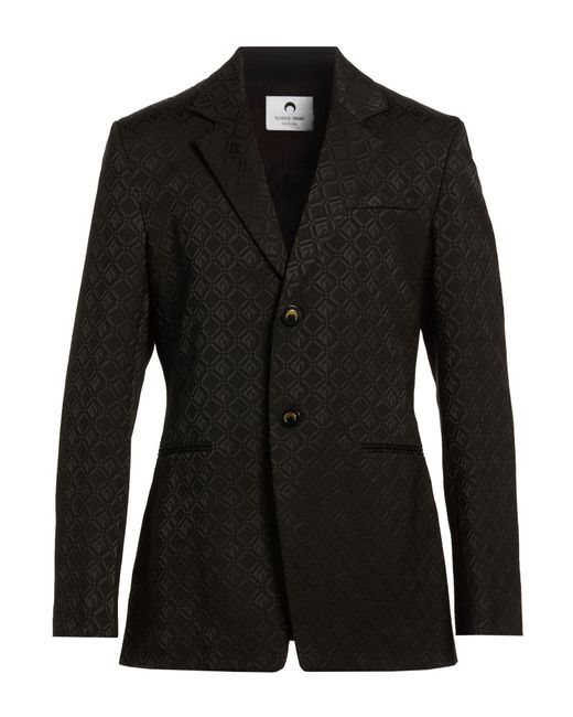 MARINE SERRE Black Line Blazer Viscose, Wool, Elastane for men