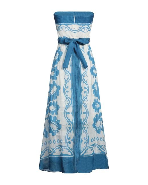 Sandro Blue Midi-Kleid