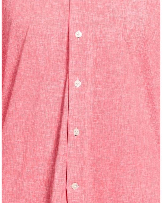 Orian Pink Shirt Polyamide, Elastane for men