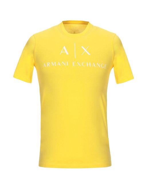 Armani Exchange Yellow T-shirt for men