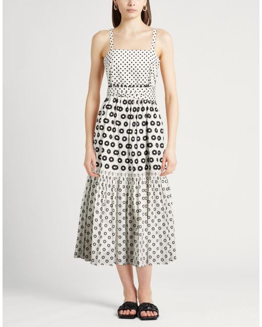 Tory Burch White Midi Dress