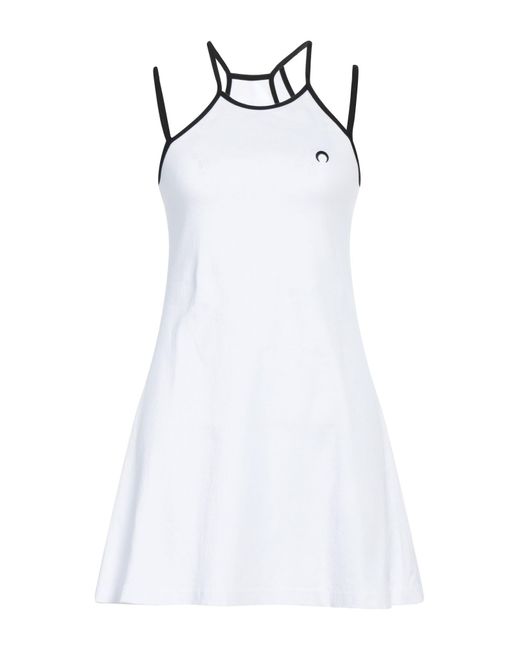 Marine Serre Mini Dress in White | Lyst