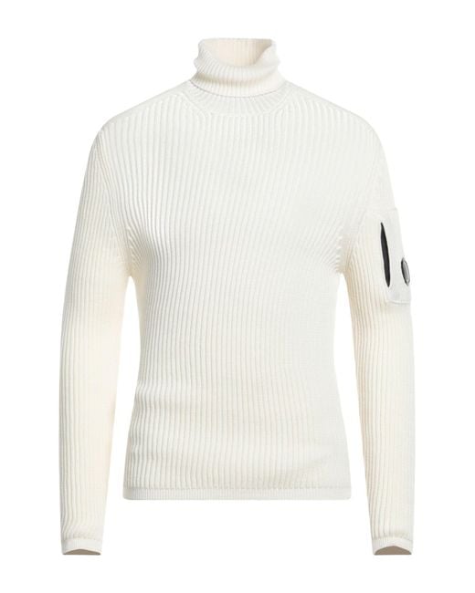 C P Company White Turtleneck for men