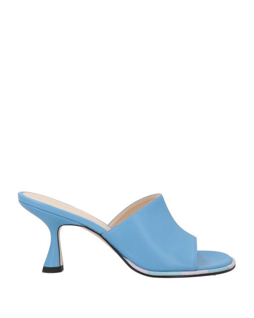 Wandler Blue Sandals Lambskin