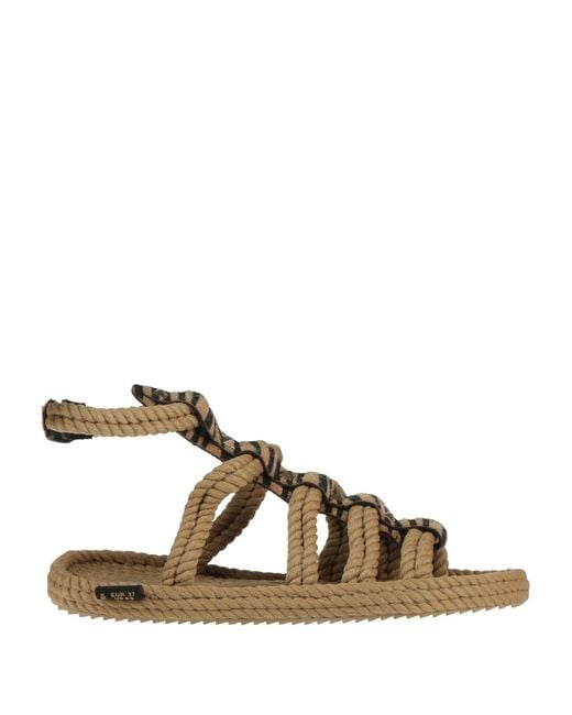 Bohonomad Brown Sand Espadrilles Textile Fibers