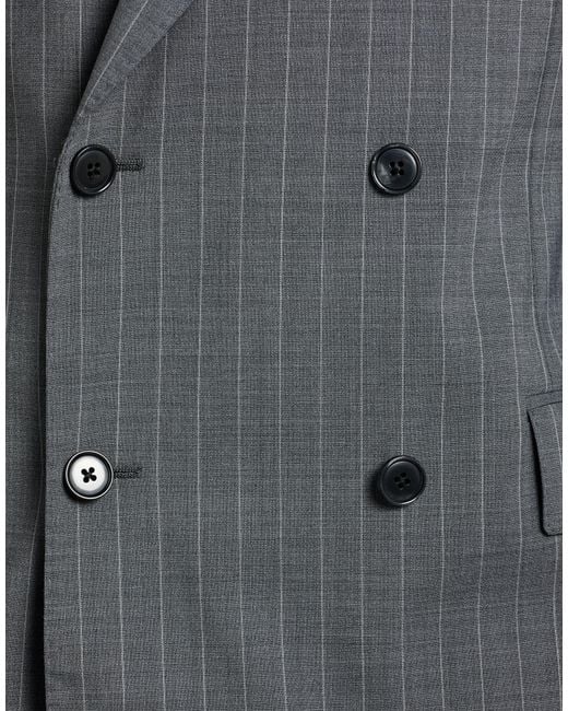 Lardini Gray Suit Wool, Polyester, Elastane for men