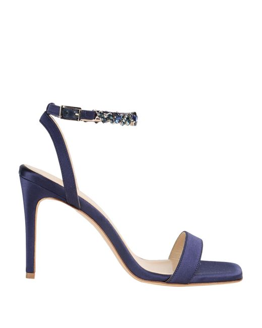 P.A.R.O.S.H. Blue Sandals Viscose, Silk