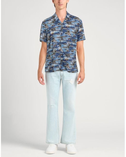 Altea Blue Shirt Cotton for men