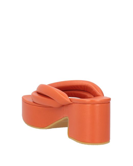 Dries Van Noten Orange Thong Sandal