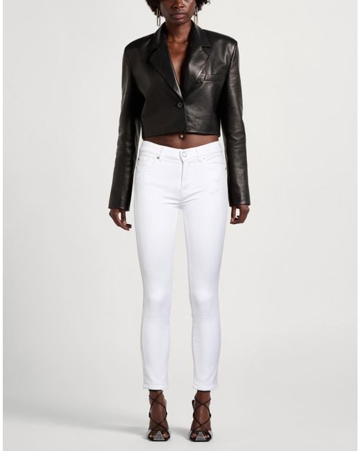 7 For All Mankind White Jeans