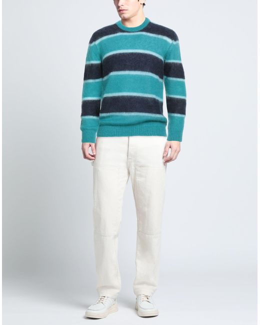 Amaranto Blue Midnight Sweater Mohair Wool, Polyamide, Wool for men