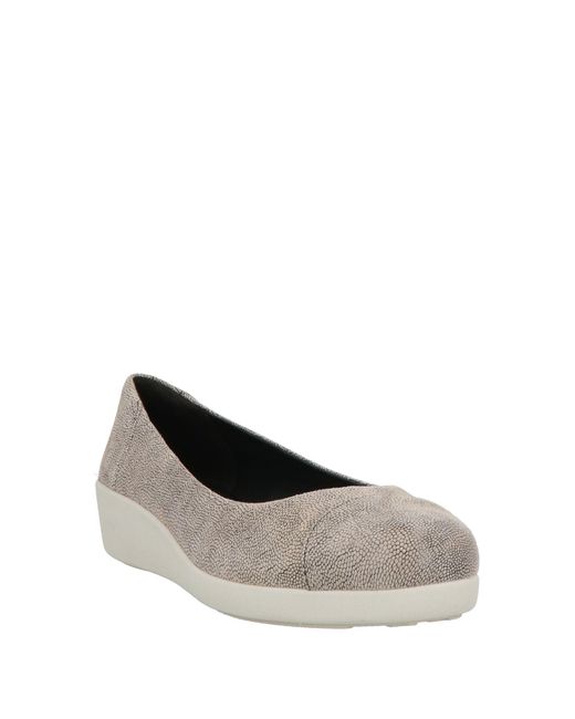 Fitflop White Ballet Flats Leather