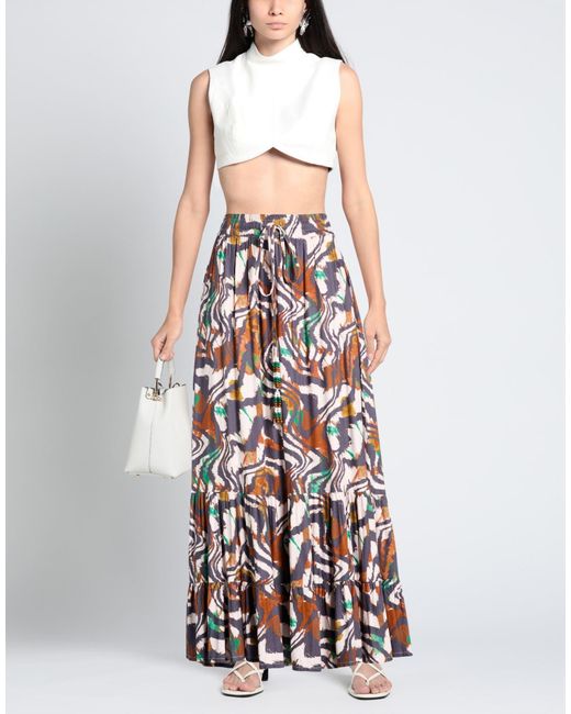 CONNOR & BLAKE White Maxi Skirt Viscose