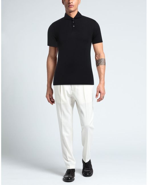 Cruciani Black Polo Shirt for men
