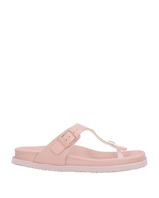 Scholl Pink Light Thong Sandal Synthetisches Material