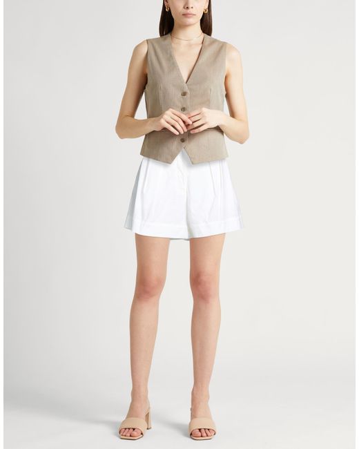 FEDERICA TOSI White Shorts & Bermuda Shorts