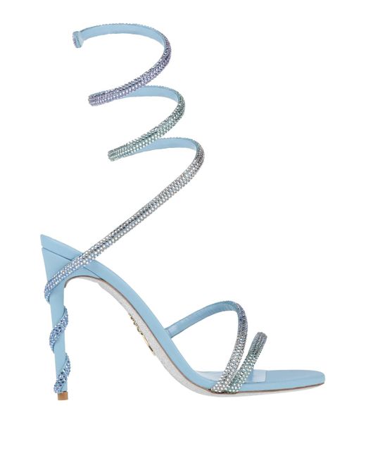 Rene Caovilla Blue Sandals