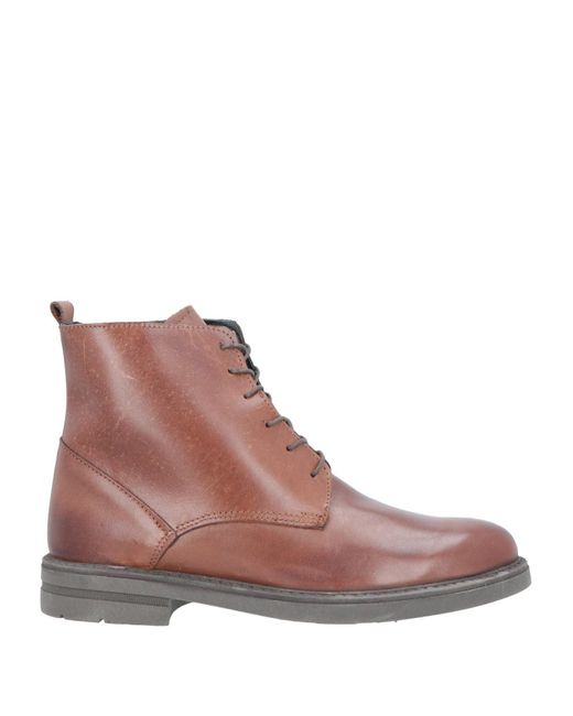 Tsd12 Brown Ankle Boots Leather for men