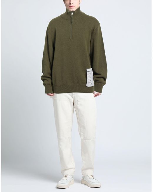 Amaranto Rollkragenpullover in Green für Herren
