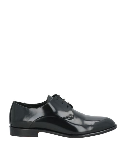 Melluso Black Lace-Up Shoes Leather for men