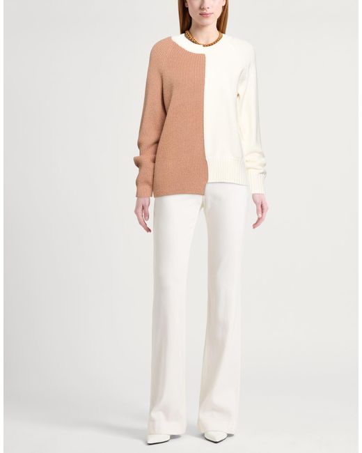 Diana Gallesi Natural Camel Cardigan Viscose, Polyester, Polyamide